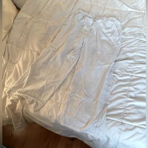 Women's white bikini cover up pants